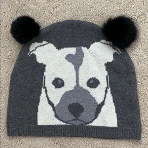 BCBG Dog Pom Beanie